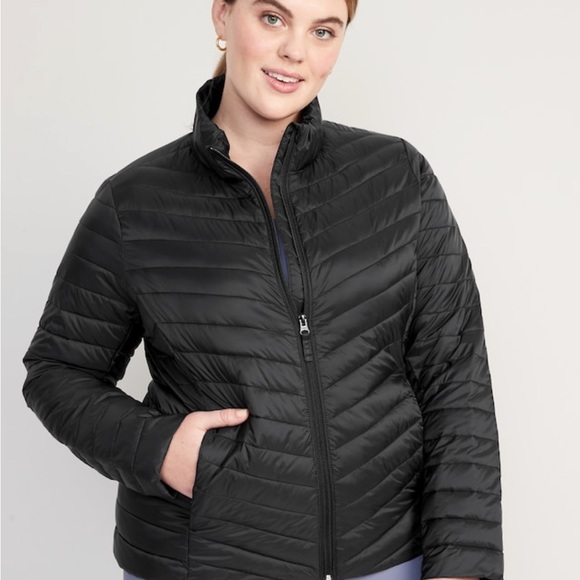 Old Navy XXL Black Water Resistant Packable Puffer Jacket for Women - Picture 5 of 13